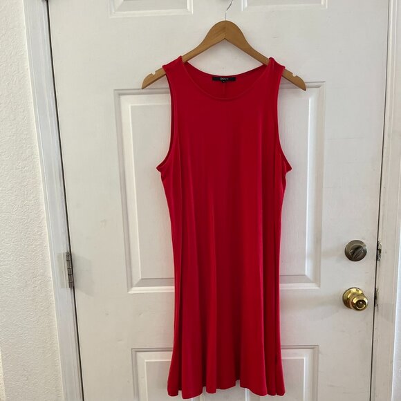 Quince Dresses & Skirts - Quince Woman's Red Stretch Tencel/Spandex Light-Weight Midi Dress Sz Lr